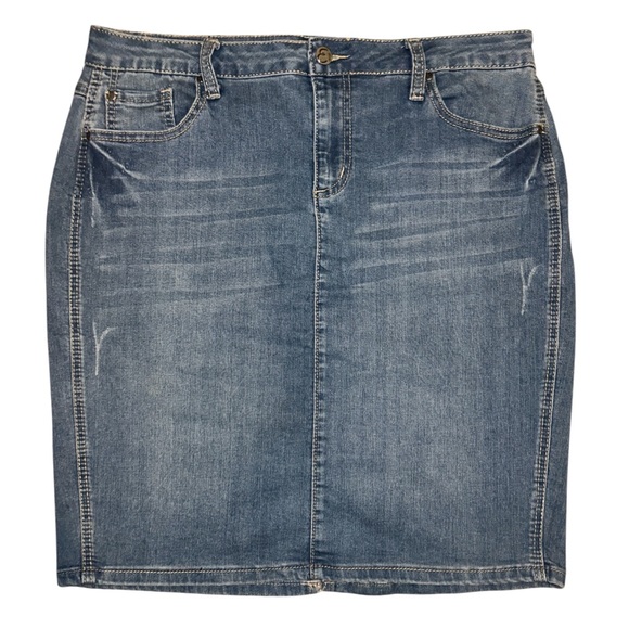 Earl Jeans Dresses & Skirts - Western Core Earl Jeans Denim Skirt Summer Country Concert Women’s Size 12